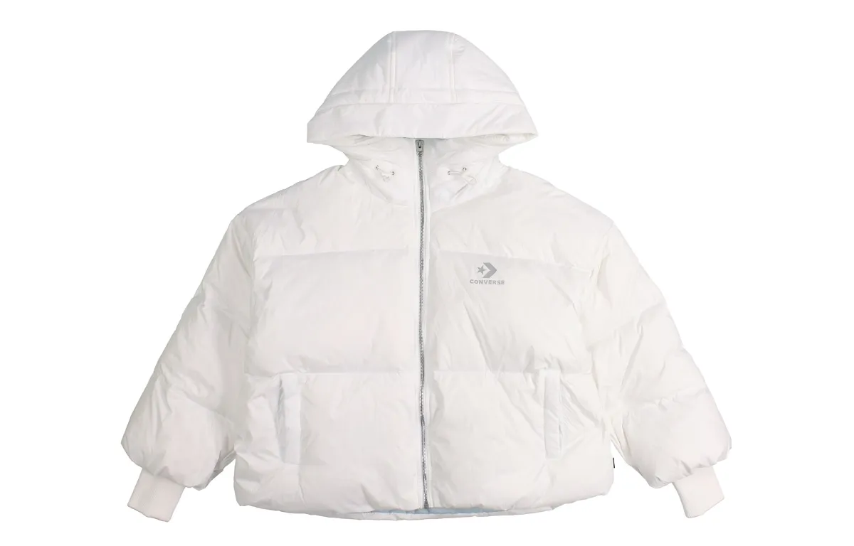 Converse Down Jackets Women's Hooded Moderate Straight Fit