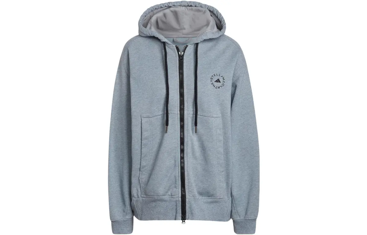 adidas By Stella McCartney Logo-embroidered Zip-up Hoodie