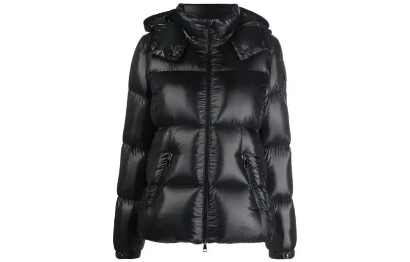Moncler Fourmine Hooded Quilted Shell Down Jacket Black