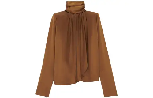 SAINT LAURENT FW23 Shirt Women's Brown