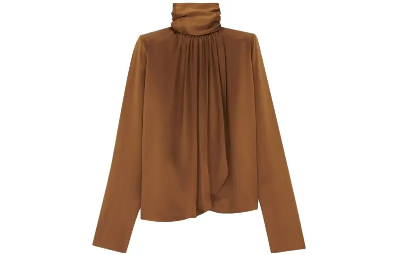 SAINT LAURENT FW23 Shirt Women's Brown