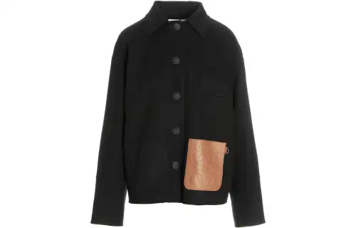 LOEWE Jackets Women's Black Lapel Moderate Other