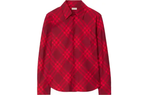 【Previous Season】check-pattern cotton shirt