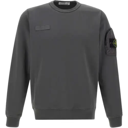 Stone Island Compass Patch Crewneck Sweatshirt