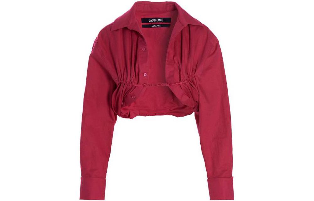 Jacquemus Machou Cropped Long-Sleeved Top