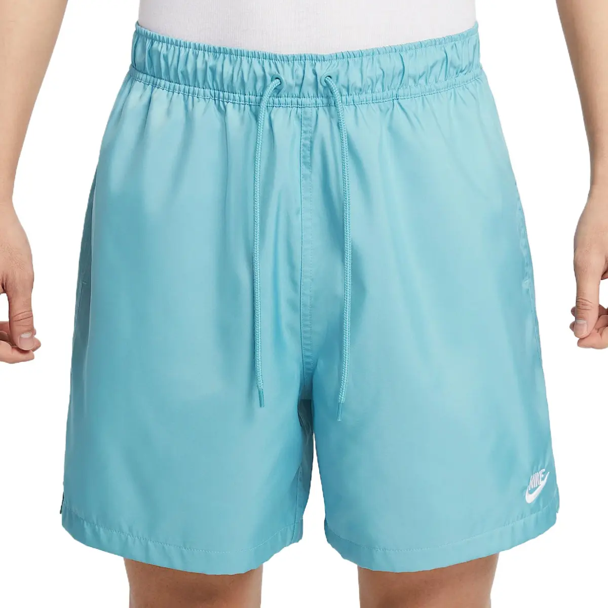 Nike Club Casual Shorts Men's Denim Blue Green/White