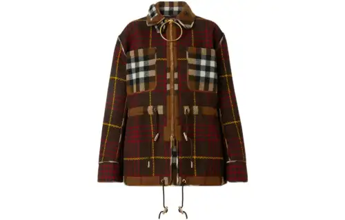 Burberry Jackets Women's Dark Brown Lapel Moderate Other