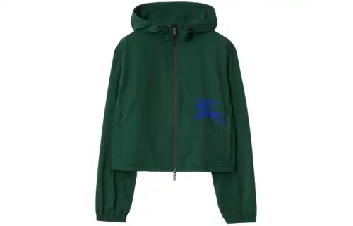 Burberry EKD-embroidered Cropped Jacket