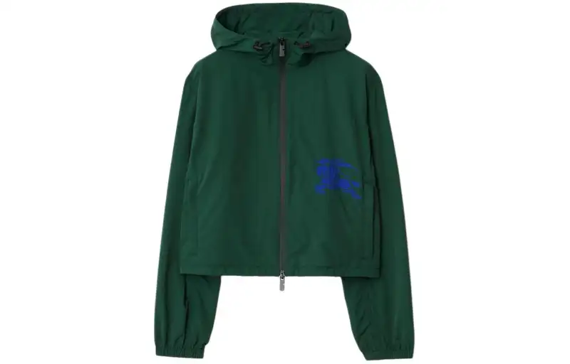Burberry EKD-embroidered Cropped Jacket