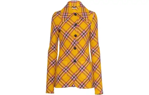 MIU MIU Jackets Women's Yellow Lapel Moderate Other
