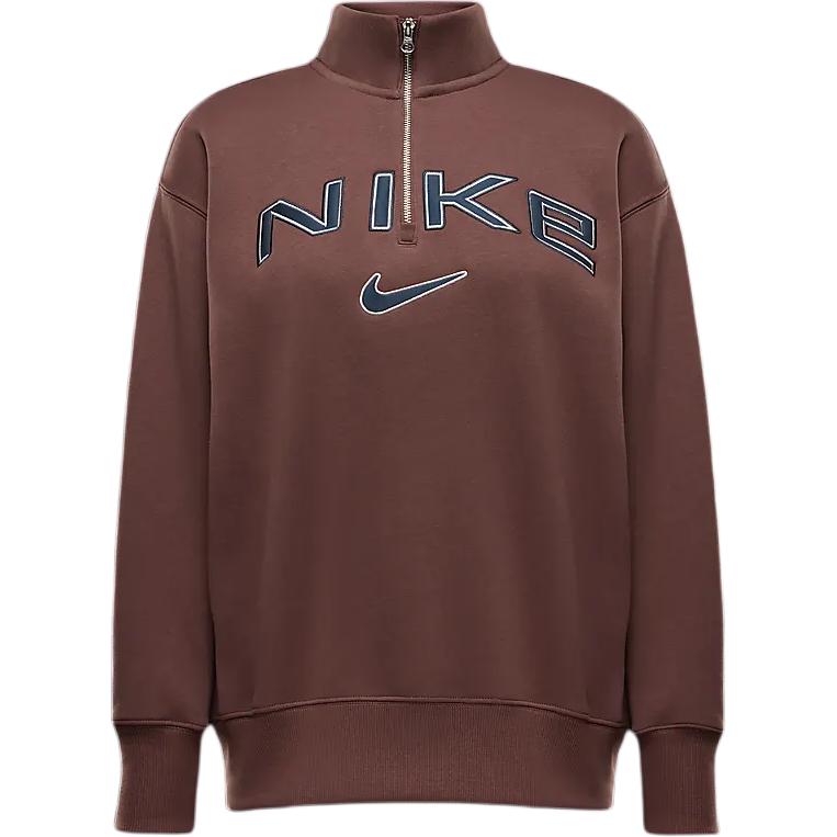 Женская куртка Nike Sportswear Phoenix Fleece (красно-коричневая)