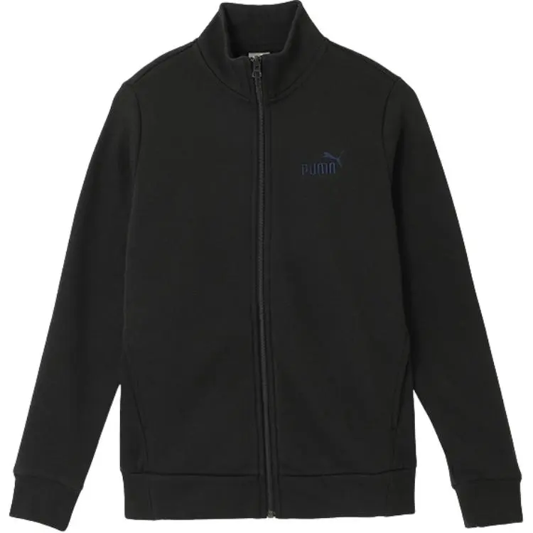 PUMA Sports Life Collection Casual Fashion Fleece Lined Stand Collar Jackets & Coats Women's Black