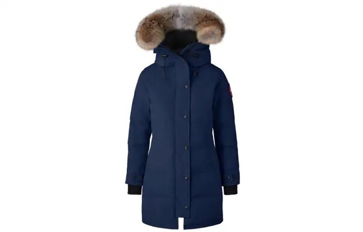 Canada Goose Shelburne Down Jacket Parka Coat Women's Deep Sea Blue
