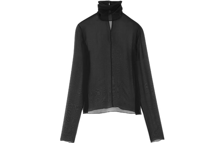Женская рубашка SAINT LAURENT (черная)