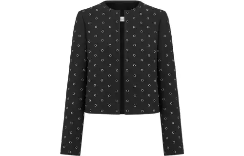 Christian DIOR Cropped Collarless Jacket