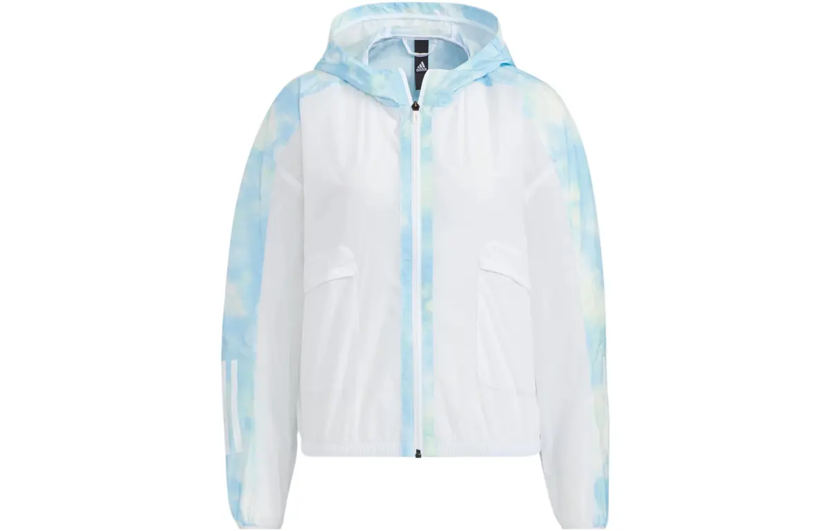 Adidas Jackets Women's White Hooded Moderate Other