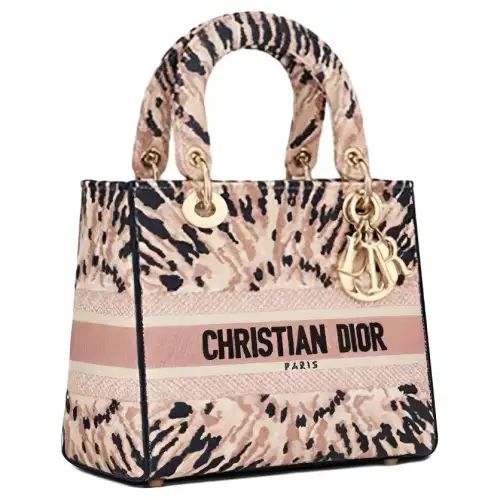 DIOR Fabric Handbag, Shoulder Bag Medium Women's Multicolor