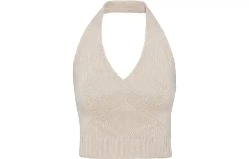 PRADA Halterneck Wool cashmere Top