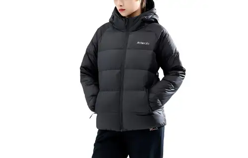 ANTA Down Jackets Women's Black Hooded Moderate Other