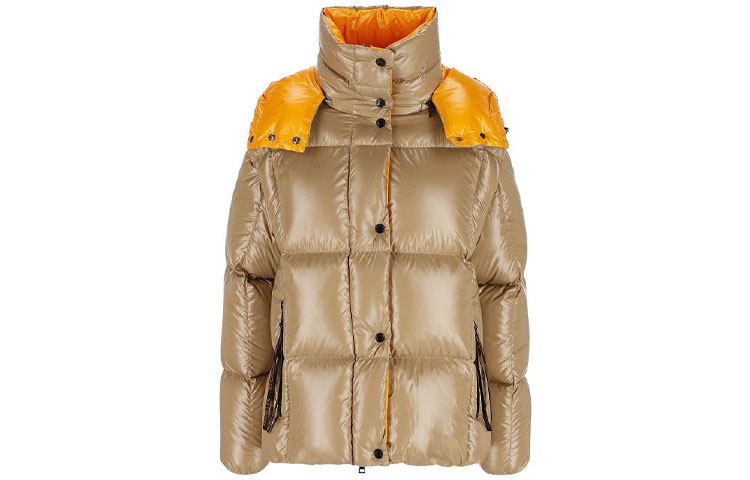 Женский пуховик Moncler Parana (бежевый)