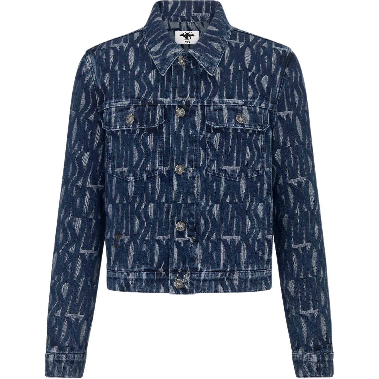 Женская куртка Dior Monogram Jacket (синяя)