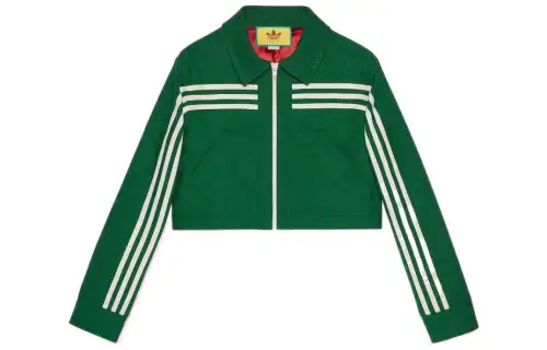 GUCCI X Adidas Jacquard Jacket Green
