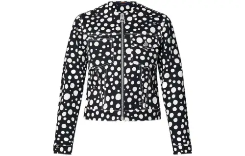 LOUIS VUITTON X Yayoi Kusama Infinity Dots Zip Up Jacket Black/White