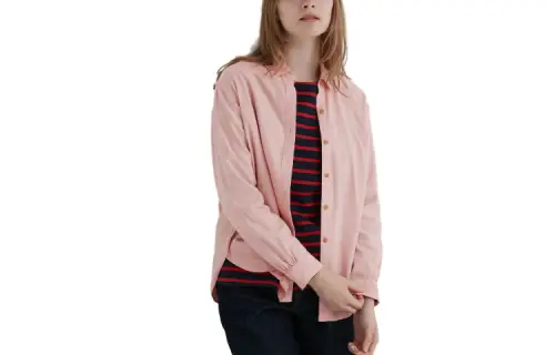 UNIQLO Shirts Women's Pink Pointed Collar Moderate Other