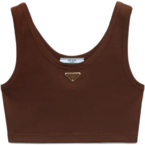 PRADA Ribbed knit Tank Top
