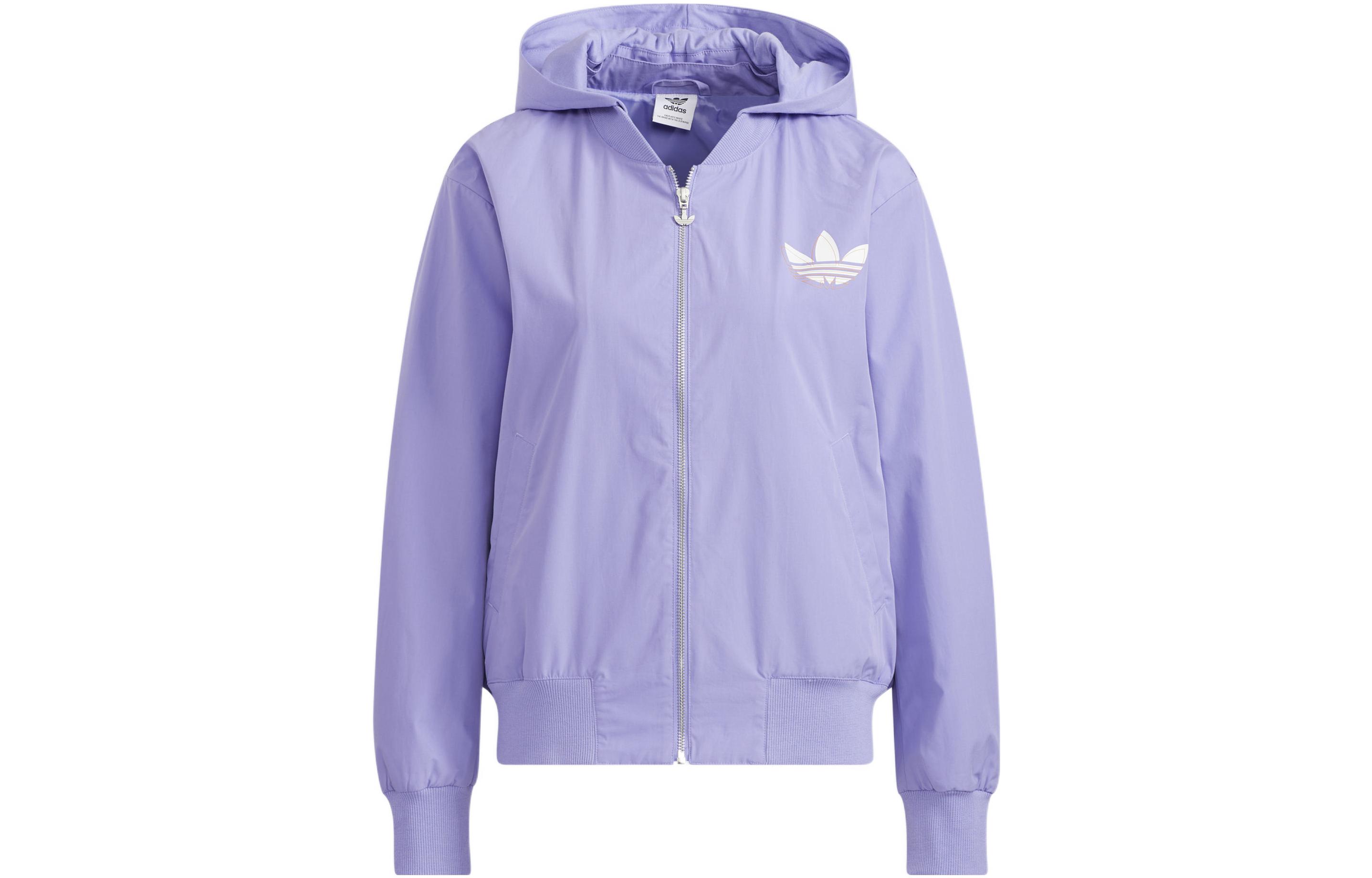 Женская куртка adidas originals Hoodie (фиолетовая)