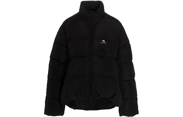 Balenciaga Down Jacket Loose Fit Women's Black