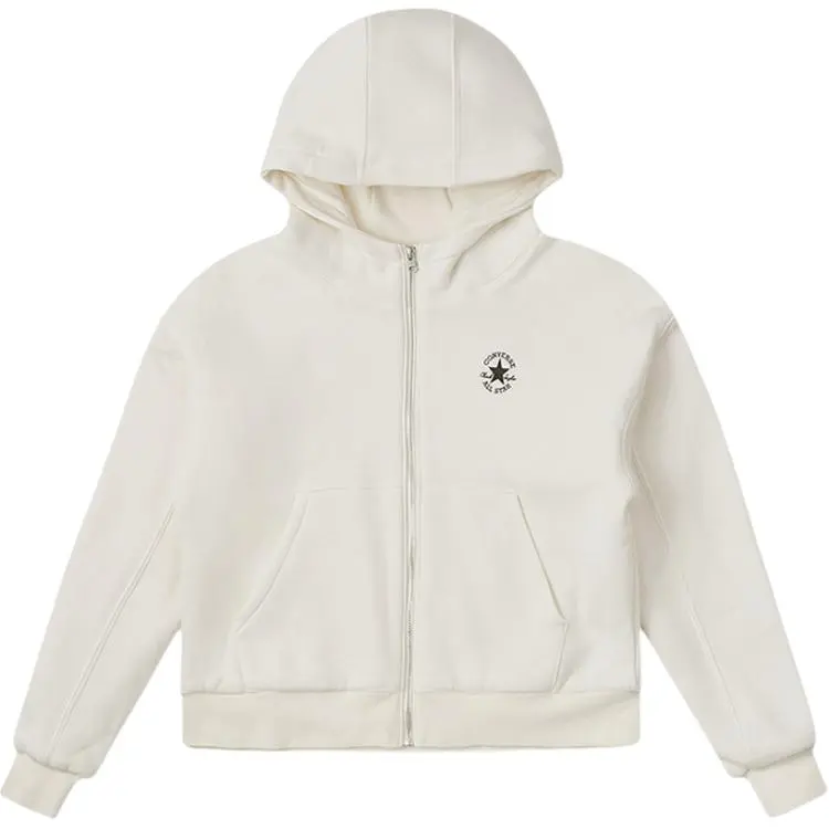 Converse Jackets Women's White Hooded Moderate Other