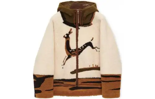 LOEWE SS23 Jackets Women's Brown Hooded Moderate Other