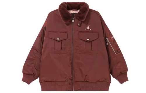 Jordan Jackets Women's Burgundy Lapel Moderate