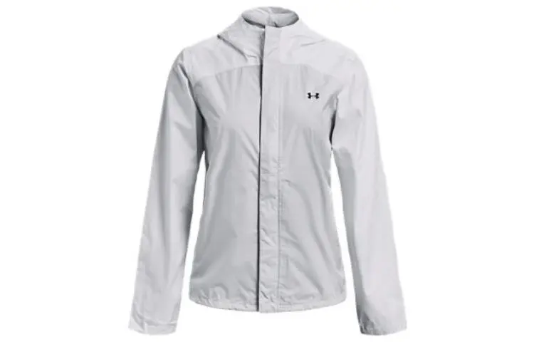 Under Armour Jackets Women's White Hooded Moderate Straight Fit