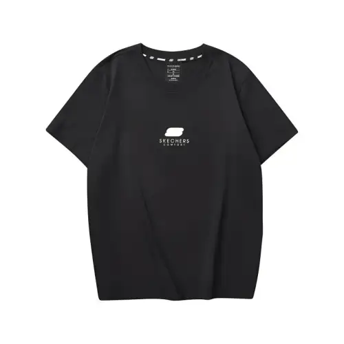 Skechers Multicolor Casual Collection Sports Lifestyle Collection T Shirt Women's Carbon Black