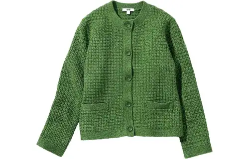 UNIQLO Knitwear Women's Green Crew Neck Moderate Other