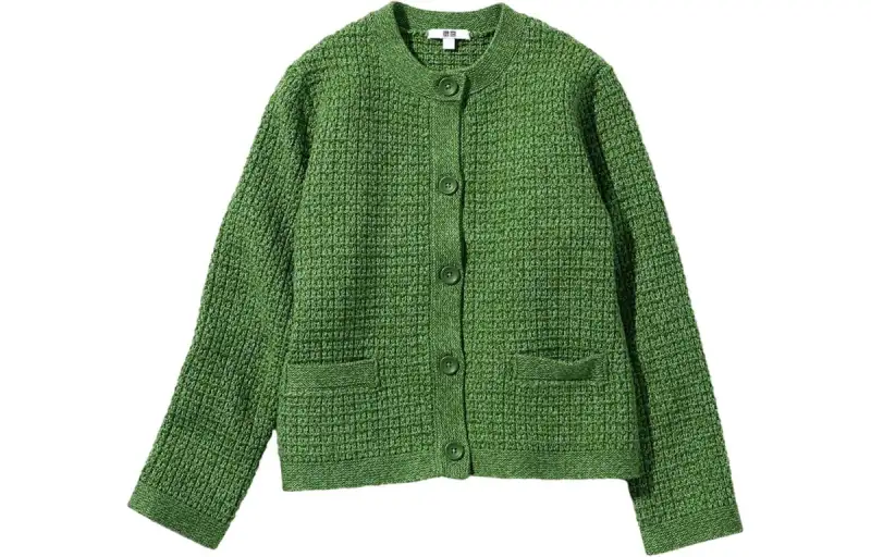 UNIQLO Knitwear Women's Green Crew Neck Moderate Other