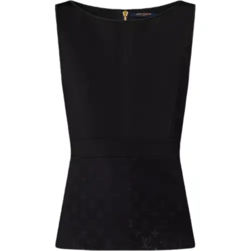 LOUIS VUITTON Embossed Monogram Fitted Top