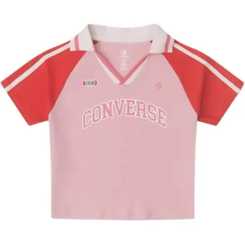Converse Polo Shirt Women's Pink