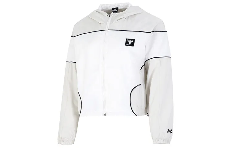 Under Armour Rock Jackets Women's White Hooded Moderate Other