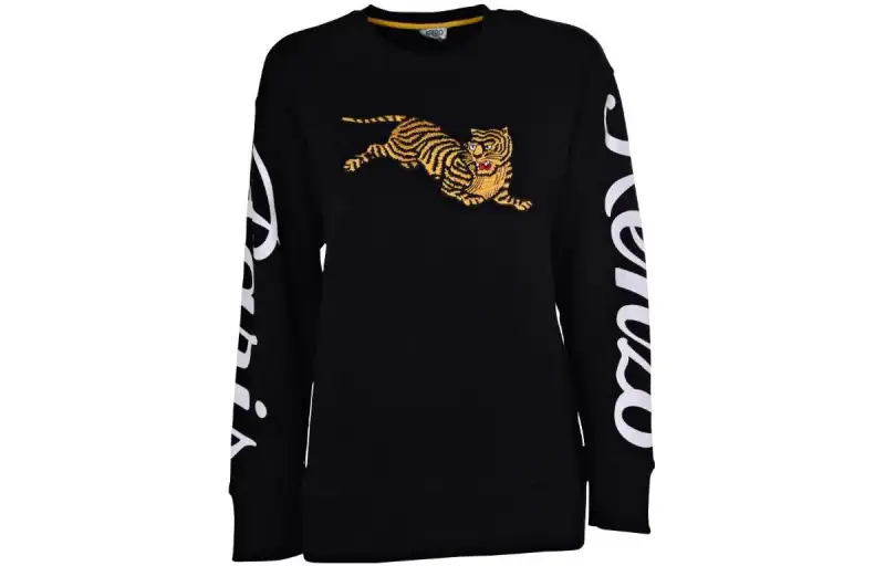 KENZO Sweatshirts Women's Black Crew Neck Moderate Other