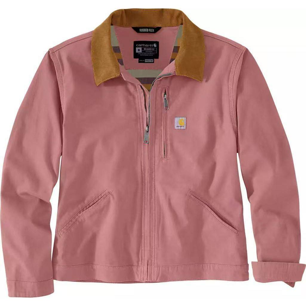 Женская куртка Carhartt Carhartt 106208 WOMEN'S RUGGED FLEX CANVAS DETROIT JACKET LOOSE FIT (коричневая)