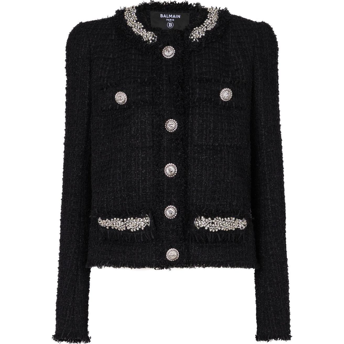 Женская куртка BALMAIN (черная)