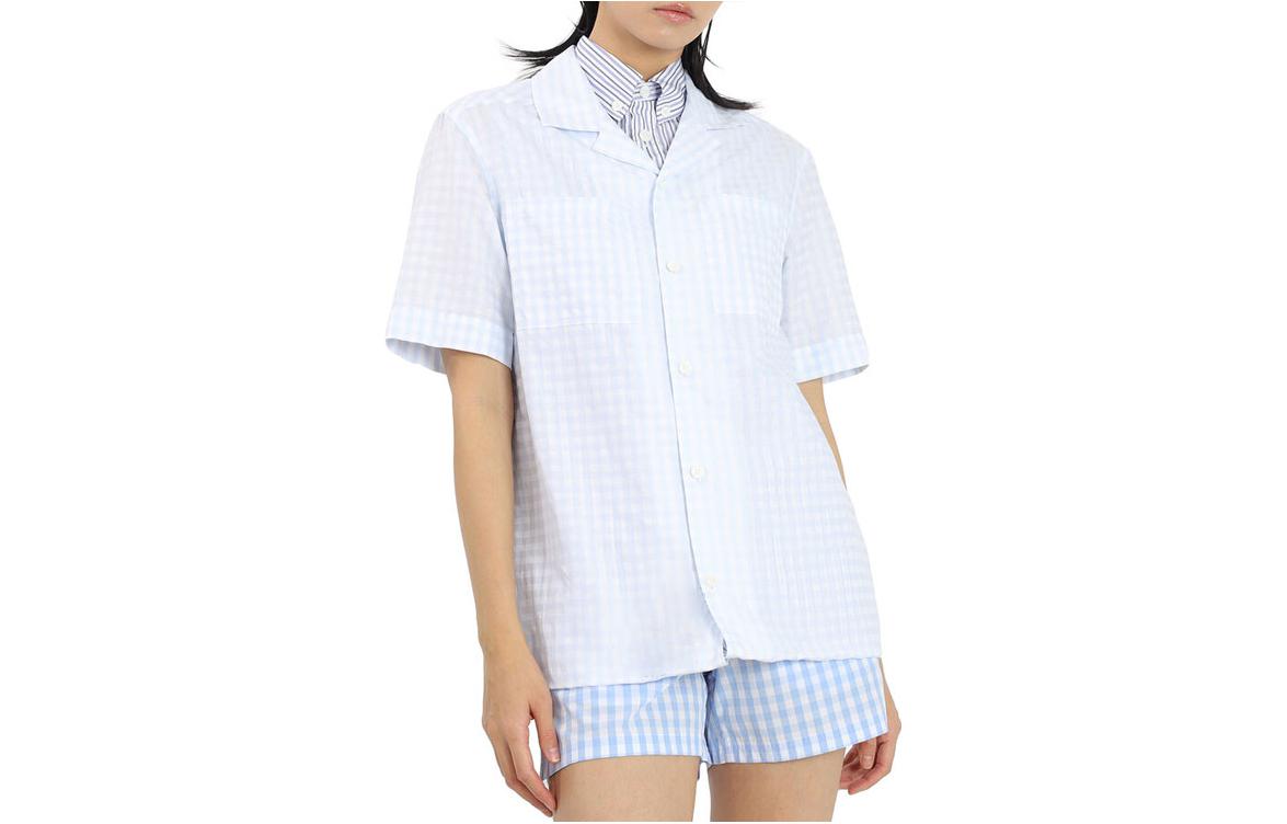 Женская рубашка Burberry Check Shirt (белая)