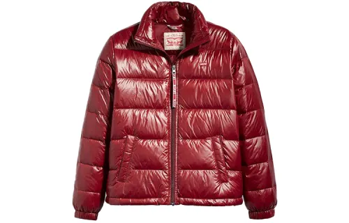 Levis Down Jackets Women's Red Stand Collar Moderate Other