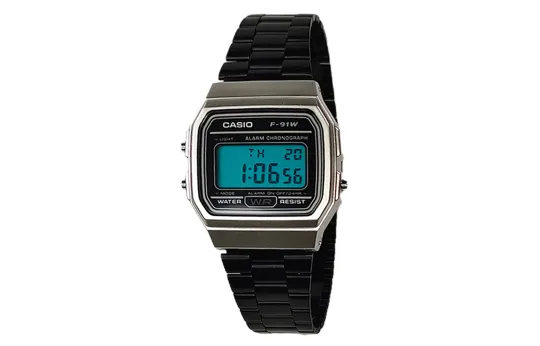 CASIO Custom Collection Quartz Movement Stainless Steel Strap Watch Men's Watches Black Dial
