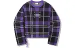 Li Ning x PLEASURES Knitwear Women's Black Ultraviolet Plaid Set