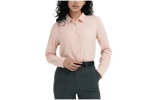 UNIQLO Shirt Women's Pastel Pink