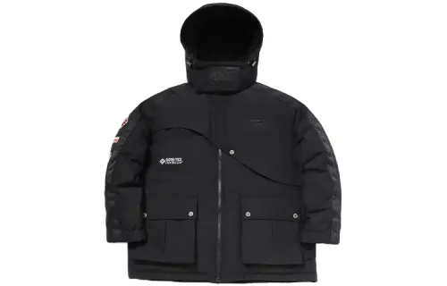 Li Ning Down Jackets Unisex New Standard Black Hooded Moderate